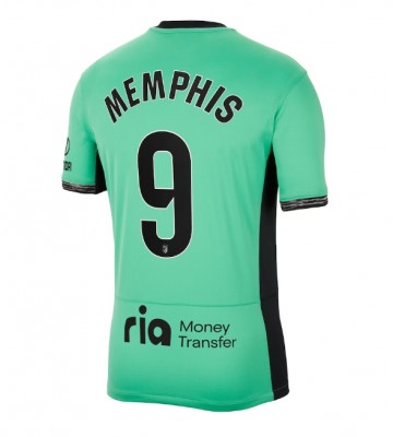 Atletico Madrid Memphis Depay #9 Tercera Equipación 2023-24 Manga Corta